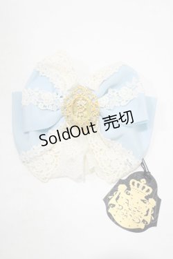 画像2: ALICE and the PIRATES / ロージアエンプレスリボンバレッタ  サックス H-25-09-11-071-PA-AC-NS-ZH