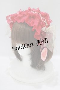 BABY,THE STARS SHINE BRIGHT / レーシィパールドールカチューシャ  エンジ H-25-09-11-073-BA-AC-NS-ZH