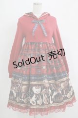 Angelic Pretty / British Bearカットワンピース Free レッド H-25-09-11-007-AP-OP-NS-ZH