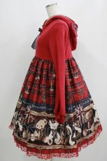 画像2: Angelic Pretty / British Bearカットワンピース Free レッド H-25-09-11-007-AP-OP-NS-ZH (2)