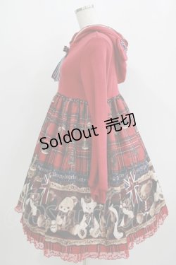 画像2: Angelic Pretty / British Bearカットワンピース Free レッド H-25-09-11-007-AP-OP-NS-ZH