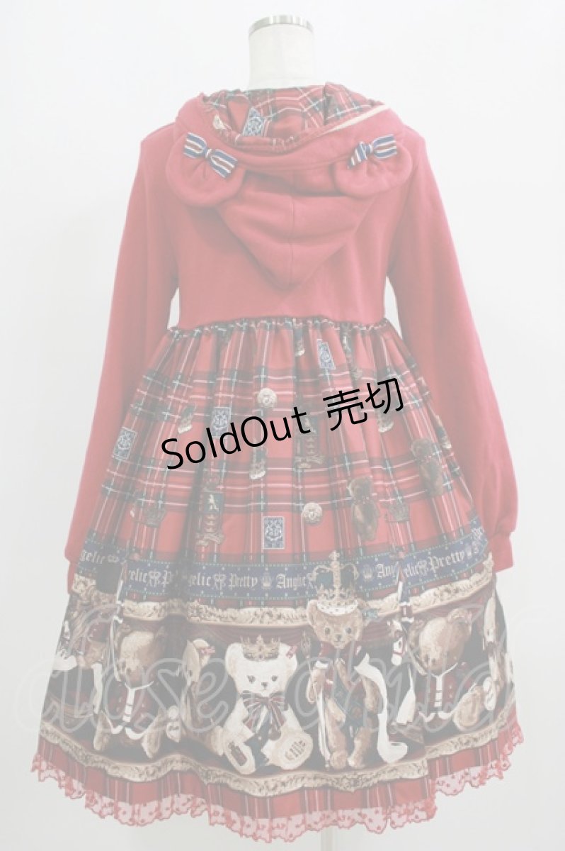 画像3: Angelic Pretty / British Bearカットワンピース Free レッド H-25-09-11-007-AP-OP-NS-ZH (3)