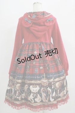 画像3: Angelic Pretty / British Bearカットワンピース Free レッド H-25-09-11-007-AP-OP-NS-ZH