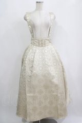 Amavel / Classic Latteジャカードロングスカート Free アイボリー H-25-09-11-008-CA-SK-NS-ZH