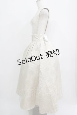 画像2: Amavel / Classic Latteジャカードロングスカート Free アイボリー H-25-09-11-008-CA-SK-NS-ZH