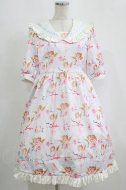 画像1: Alice Doll / 天使柄セーラーワンピース S オフ H-25-09-11-011-PU-OP-NS-ZH
