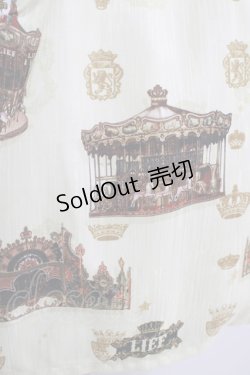 画像4: LIEF / レトロカルーセル・スクエアーネックジャンパースカートセット M クリーム H-25-09-11-012-LO-OP-NS-ZH