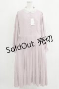 m petit by misako / レース襟プリーツワンピース LL ピンク H-25-09-11-013-LO-OP-NS-ZH