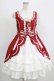 画像1: Angelic Pretty / スカラップレースドールジャンパースカート Free レッド H-25-09-11-002-AP-OP-NS-ZH (1)