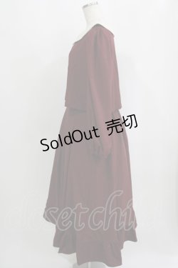 画像2: m petit by misako / サンリオキャラクターズコラボ マイメロディワッペン付きワンピース LL ワイン H-25-09-11-015-LO-OP-NS-ZH