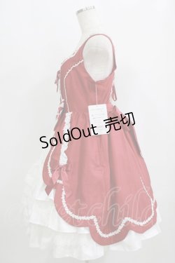 画像2: Angelic Pretty / スカラップレースドールジャンパースカート Free レッド H-25-09-11-002-AP-OP-NS-ZH