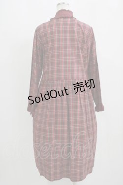 画像3: PINK HOUSE / オリジナルチェックミディワンピース Free ワイン H-25-09-11-016-LO-OP-NS-ZH