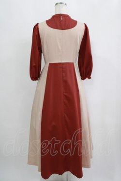 画像3: Maison de FLEUR Petite Robe canone / お鍋のぞきこむワンピース S レッド H-25-09-11-017-EL-OP-NS-ZH
