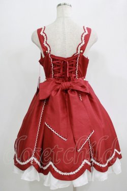 画像3: Angelic Pretty / スカラップレースドールジャンパースカート Free レッド H-25-09-11-002-AP-OP-NS-ZH