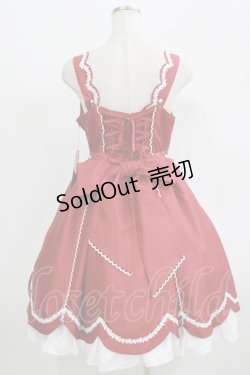 画像3: Angelic Pretty / スカラップレースドールジャンパースカート Free レッド H-25-09-11-002-AP-OP-NS-ZH