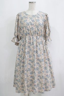 画像1: DearMyLoveRose / 前後2WAYリボンワンピース LL アイボリー H-25-09-11-020-EL-OP-NS-ZH