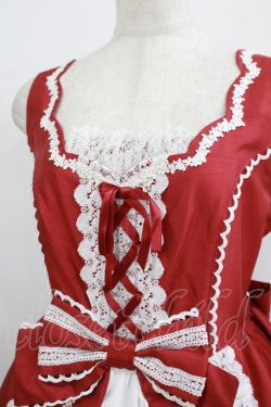 画像4: Angelic Pretty / スカラップレースドールジャンパースカート Free レッド H-25-09-11-002-AP-OP-NS-ZH