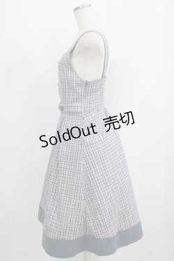 画像2: F i.n.t / ビスチェ風カッティングチェックジャンパースカート Free NAVY×PK H-25-09-11-021-CA-OP-NS-ZH