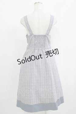 画像3: F i.n.t / ビスチェ風カッティングチェックジャンパースカート Free NAVY×PK H-25-09-11-021-CA-OP-NS-ZH