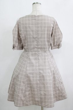 画像3: Ank Rouge / シフォン切替チェックワンピース M ブラウン H-25-09-11-022-CA-OP-NS-ZH