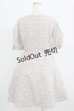 画像3: Ank Rouge / シフォン切替チェックワンピース M ブラウン H-25-09-11-022-CA-OP-NS-ZH