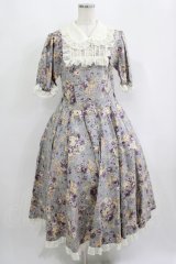 Physical Drop / レディレトロワンピース  花柄ラベンダー H-25-09-12-001-LO-OP-KB-ZH