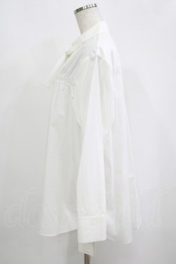 画像2: Jane Marple Dans Le Salon / Front ribbon shirt M ホワイト H-25-09-12-028-JM-BL-KB-ZH