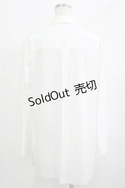 画像3: Jane Marple Dans Le Salon / Front ribbon shirt M ホワイト H-25-09-12-028-JM-BL-KB-ZH
