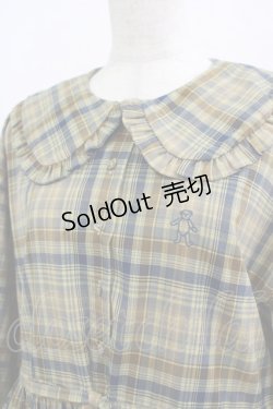 画像4: merry jenny / bear刺繍チェックワンピース  イエロー H-25-09-12-003-LO-OP-KB-ZH