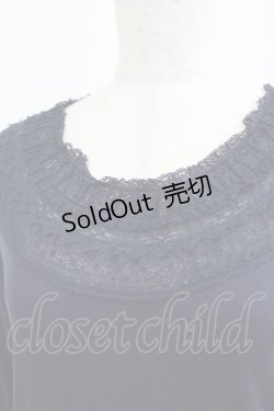 画像4: Jane Marple Dans Le Salon / レースネックカットソー M ネイビー H-25-09-12-034-JM-TO-KB-ZH