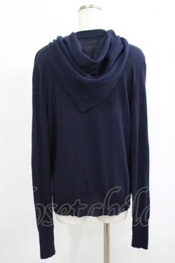 画像3: Jane Marple Dans Le Salon / Cotton cashmere stole turtleneck sweater M ネイビー H-25-09-12-035-JM-TO-KB-ZH