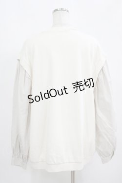 画像3: merry jenny / ドッキングフリルトレーナー  アイボリー H-25-09-12-036-LO-TO-KB-ZH