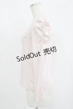 画像2: MILK / ラメロゴ刺繍カットソー  ピンク H-25-09-12-037-ML-TO-KB-ZH