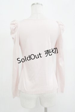 画像3: MILK / ラメロゴ刺繍カットソー  ピンク H-25-09-12-037-ML-TO-KB-ZH