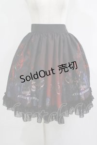 ATELIER PIERROT / Rose Gardenスカート  ダークレッド H-25-09-12-005-EL-SK-KB-ZH