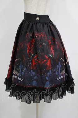 画像2: ATELIER PIERROT / Rose Gardenスカート  ダークレッド H-25-09-12-005-EL-SK-KB-ZH