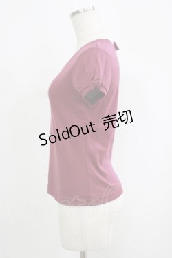 画像2: Shirley Temple / ロゴ刺繍カットソー 160 ボルドー H-25-09-12-043-ET-TO-KB-ZH