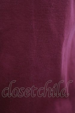 画像4: Shirley Temple / ロゴ刺繍カットソー 160 ボルドー H-25-09-12-043-ET-TO-KB-ZH