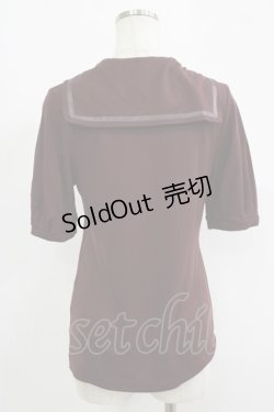 画像3: Jane Marple / セーラーカットソー  ボルドー H-25-09-12-044-JM-TO-KB-ZT369