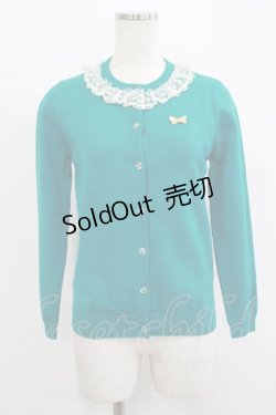 画像1: Emily Temple cute / チュールカラーカーデ  グリーン H-25-09-12-045-ET-TO-KB-ZH