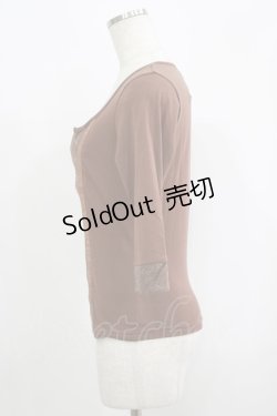 画像2: RQ-BL / シアー切替トップス S 茶 H-25-09-12-047-GO-TO-KB-ZH