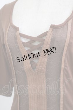 画像4: RQ-BL / シアー切替トップス S 茶 H-25-09-12-047-GO-TO-KB-ZH