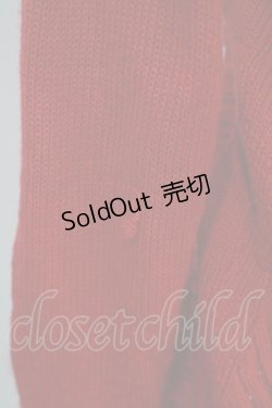 画像4: SEXY DYNAMITE LONDON / ダメージニットカーディガン M ピンクレッド H-25-09-12-051-PU-TO-KB-ZH