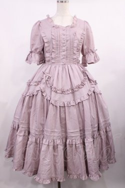 画像1: Chalmiere / フリルロングワンピース M ピンク H-25-09-12-1001-LO-OP-NS-ZH