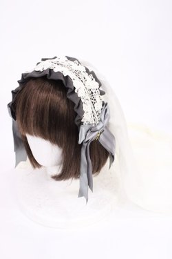 画像1: metamorphose / クラシカルシスターカチューシャ  グレー H-25-09-12-1038-ME-AC-NS-ZH