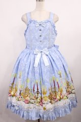 metamorphose / 【プラスサイズ】dim lightジャンパースカート+ヘッドドレスセット プラスサイズ サックス H-25-09-12-1005-ME-OP-NS-ZH