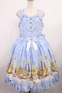 metamorphose / 【プラスサイズ】dim lightジャンパースカート+ヘッドドレスセット プラスサイズ サックス H-25-09-12-1005-ME-OP-NS-ZH