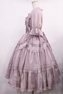 画像2: Chalmiere / フリルロングワンピース M ピンク H-25-09-12-1001-LO-OP-NS-ZH