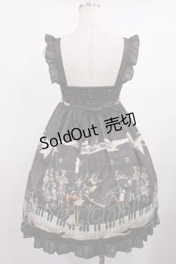 画像3: BABY,THE STARS SHINE BRIGHT / Meow Meow Symphony柄ベビードールジャンパースカート Free ブラウン H-25-09-12-1006-BA-OP-NS-ZH