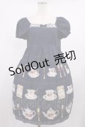 Innocent World / ティータイムワンピース M ネイビー H-25-09-12-1007-IW-OP-NS-ZH